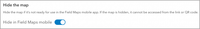Hide in Field Maps Hide in Field Maps