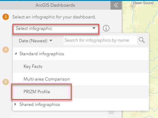 Select infographic to include in dashboard Select infographic to include in dashboard
