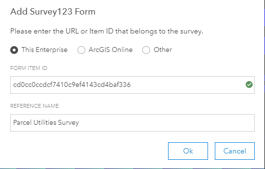 Add Survey123 form populated