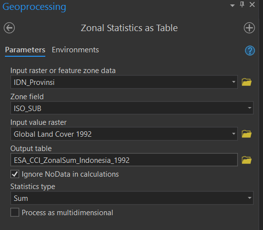 Run zonal stats