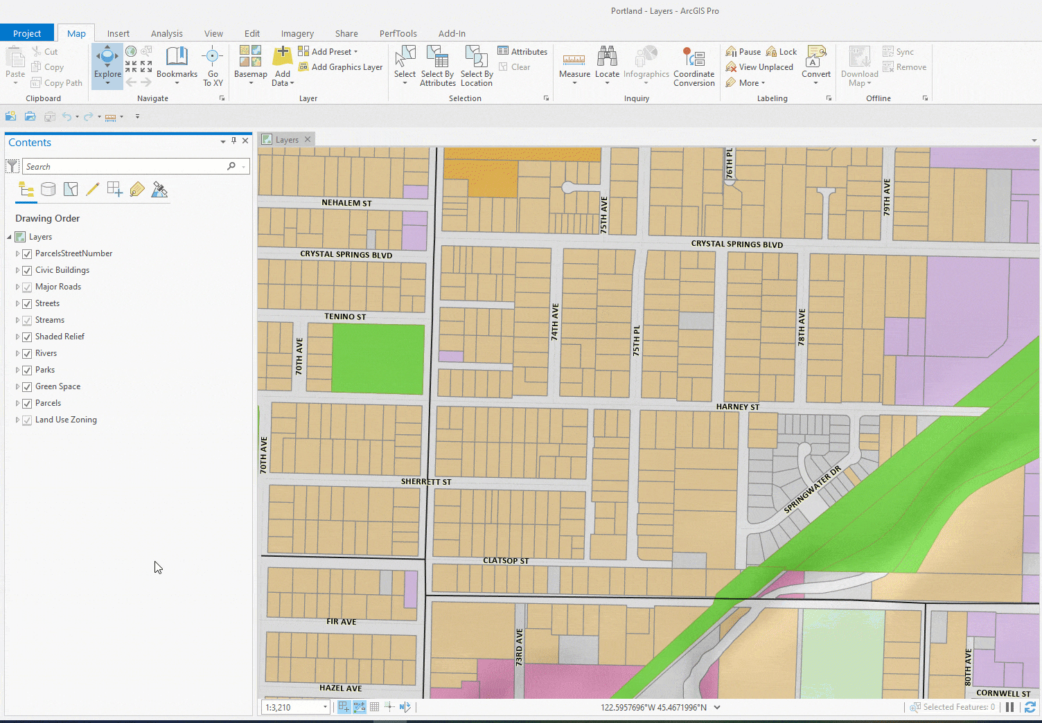 Using Alt P T keys to access the Project Options dialog in ArcGIS Pro