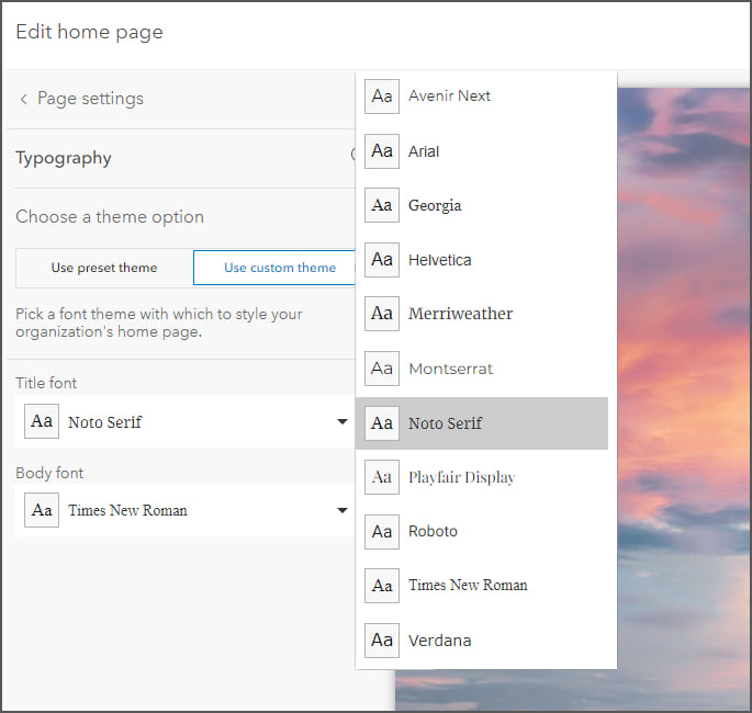 Choose fonts that define your theme Choose fonts that define your theme