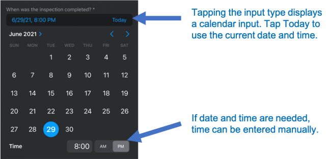 New Calendar Picker