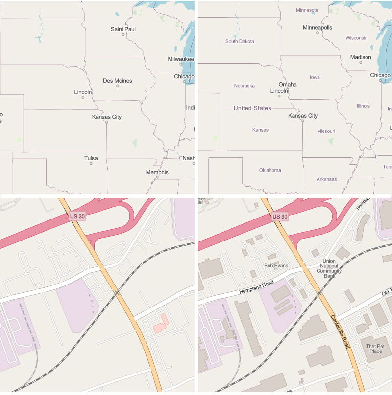 OSM ArcGIS Enterprise differences