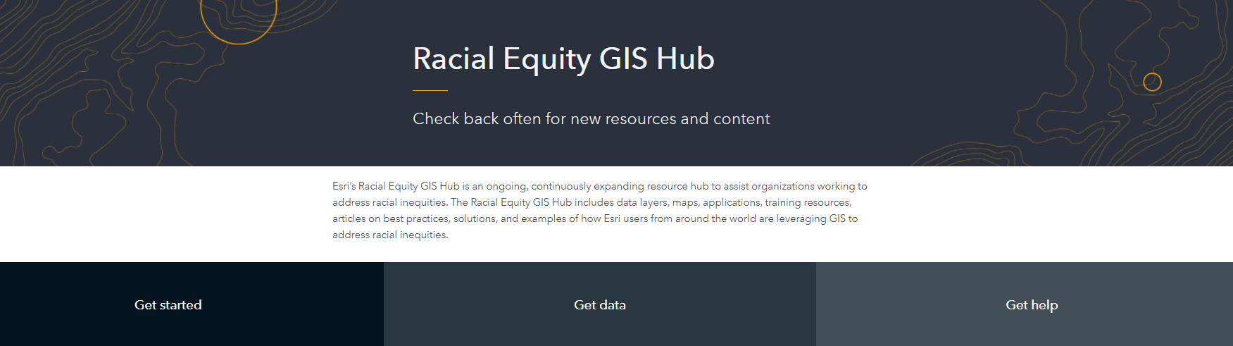 Racial Equity GIS Hub Racial Equity GIS Hub