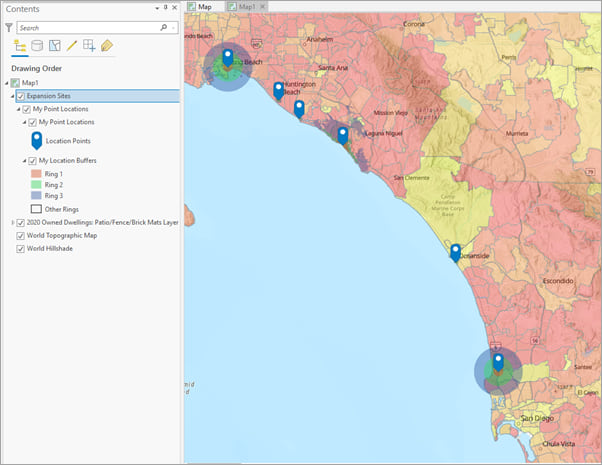 Web App Sites Added to ArcGIS Pro