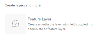 create feature layer create feature layer