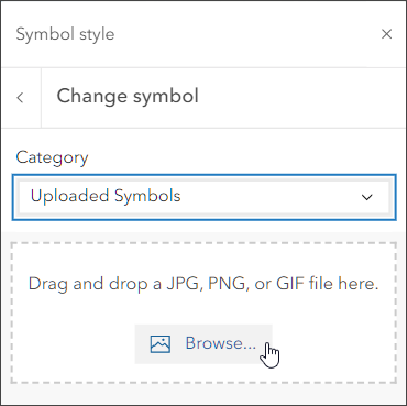 Uploaded symbols