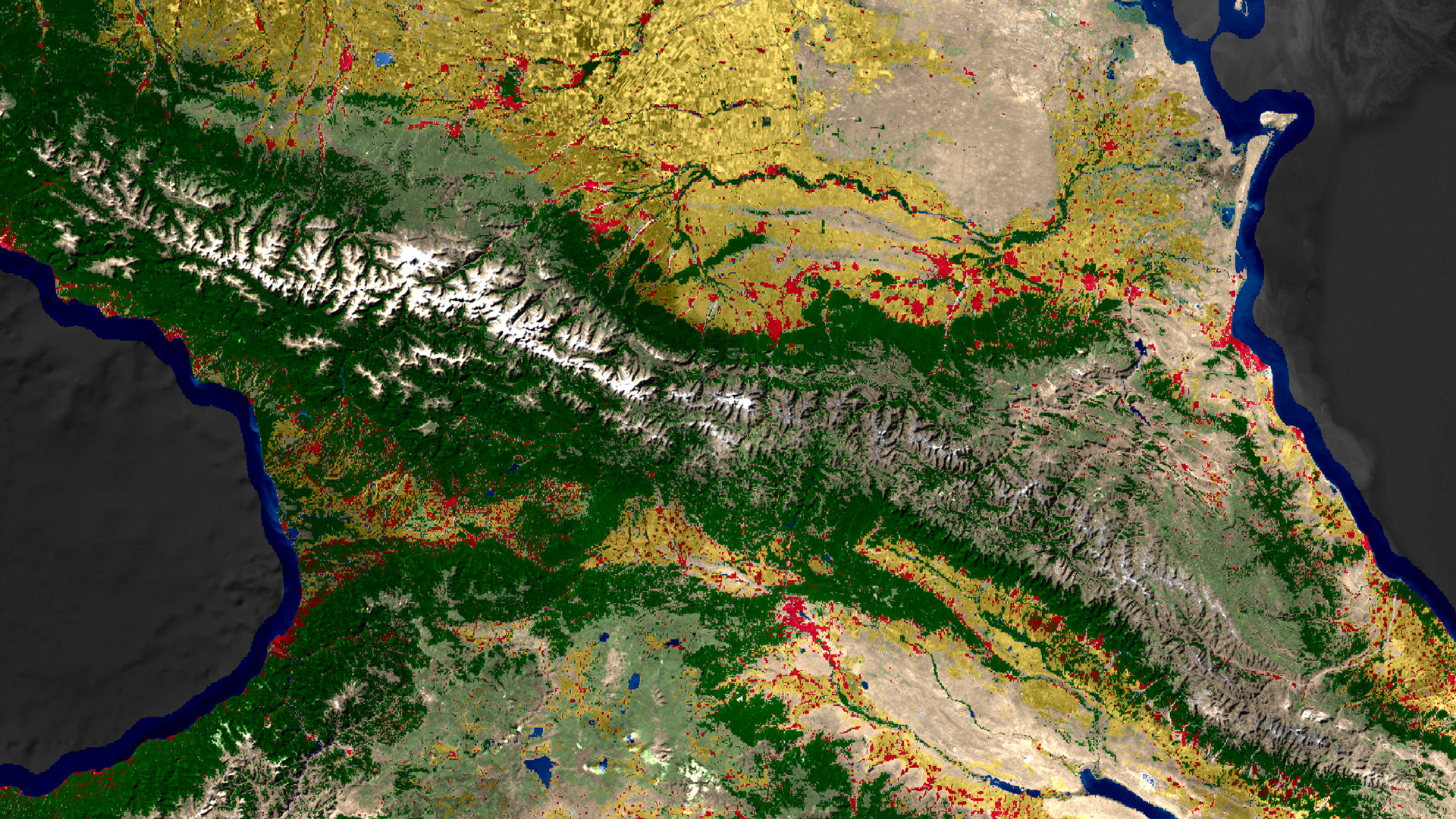 land cover with two blend modes