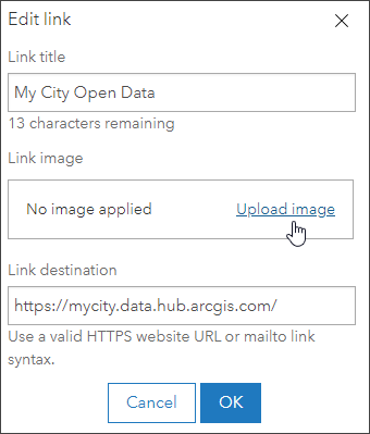 Add image to link Add image to link
