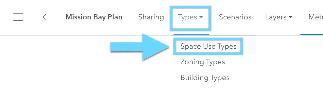 select space use type