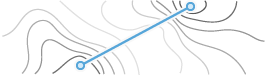 Calculating straight-line distance.