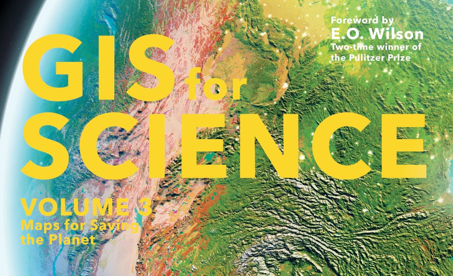 GIS for Science cover art with text. GIS for Science cover art with text.