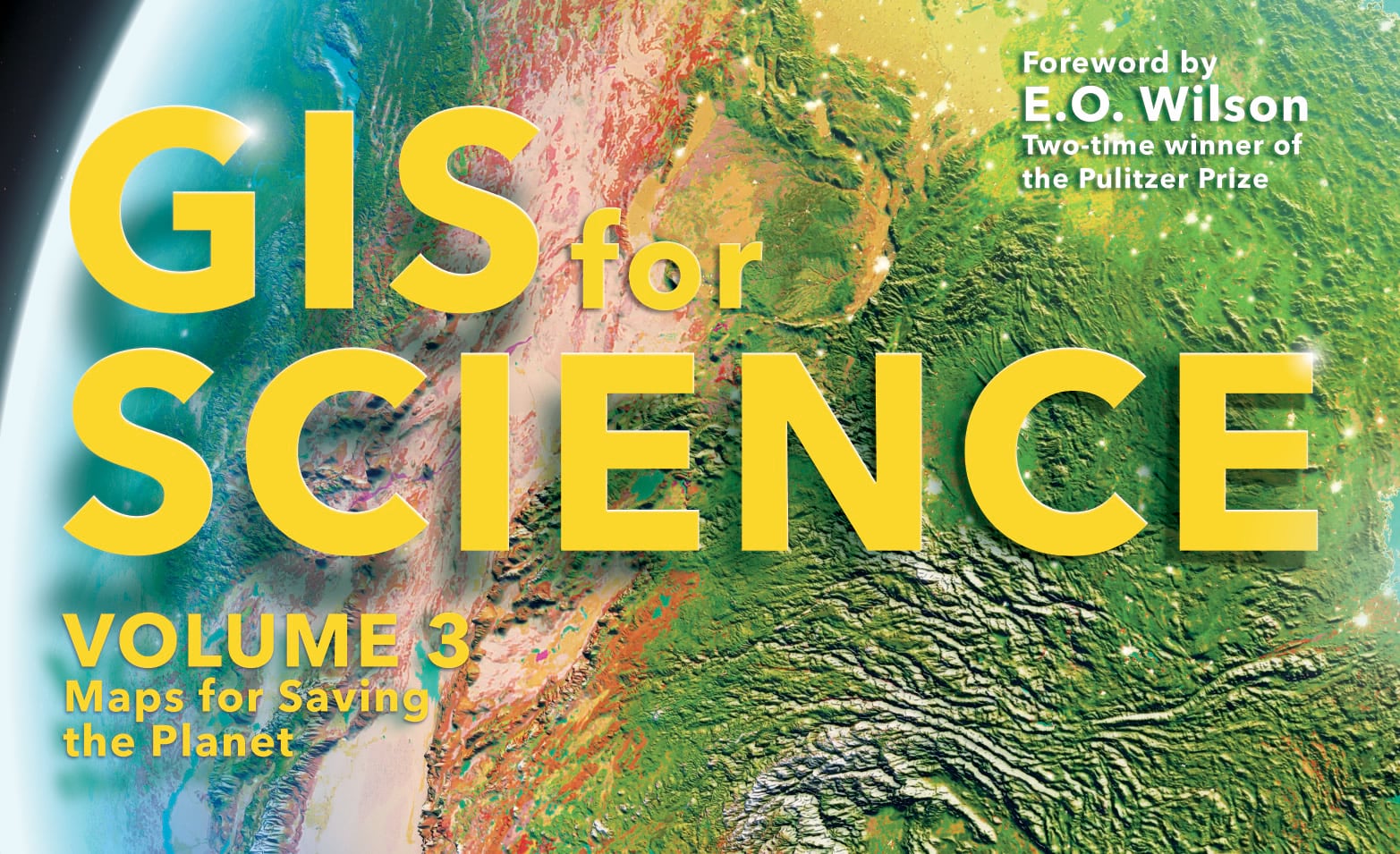 GIS for Science cover art with text lighting effects. GIS for Science cover art with text lighting effects.