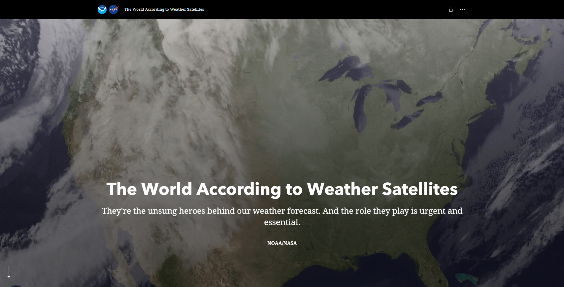 Story cover for The World According to Weather Satellites by NOAA/NASA Story cover for The World According to Weather Satellites by NOAA/NASA