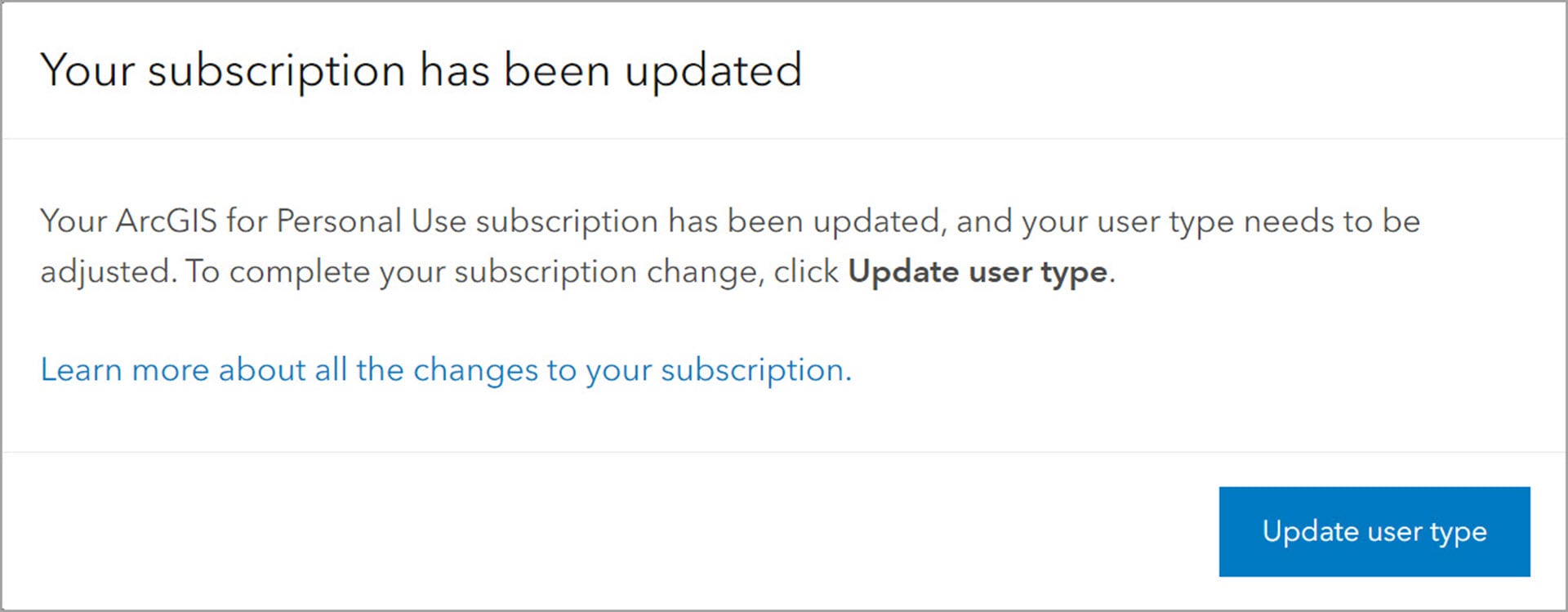 Update user type Update user type