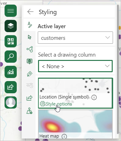 Style options button in ArcGIS for Office