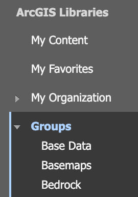 Access Groups when searching and adding content