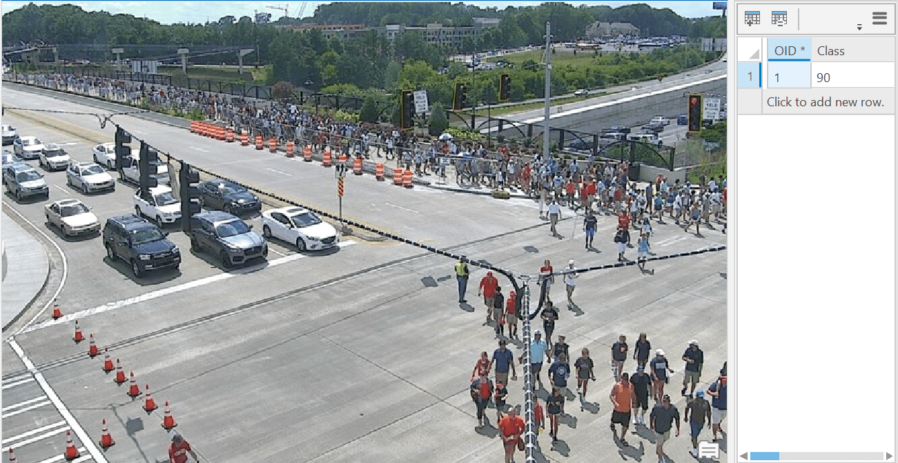 Crowd counting to estimate number of people at an intersection