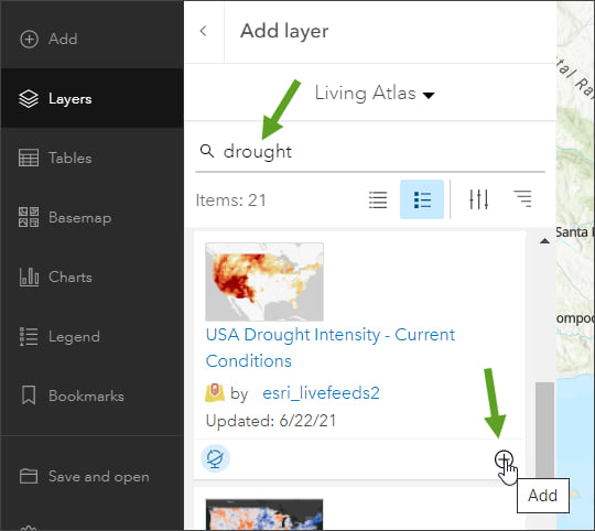 Add layer to map Add layer to map
