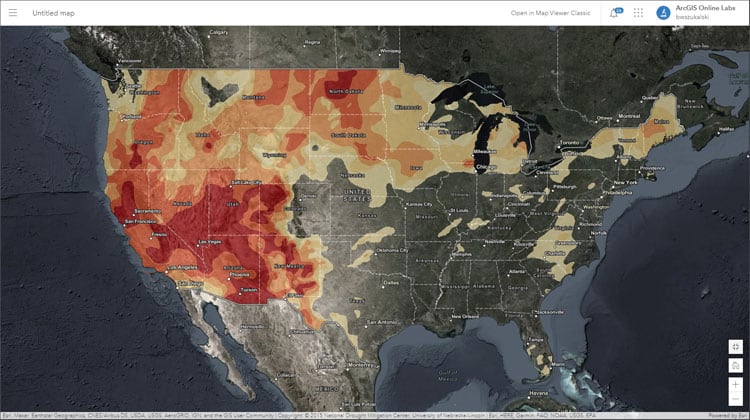 Drought map