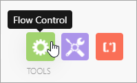 Flow control button