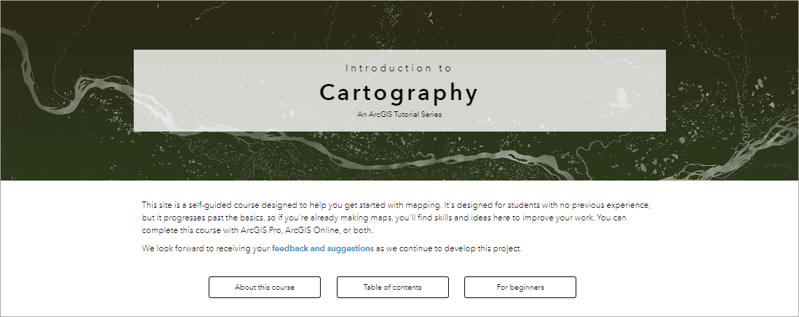Introduction to Cartography header
