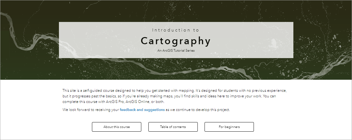 Introduction to Cartography header Introduction to Cartography header