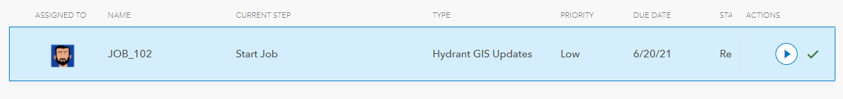 New Hydrant Updates Job Tile