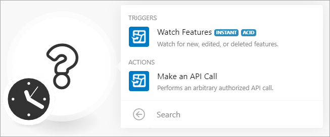 Watch Feature Service and Make an API Call options