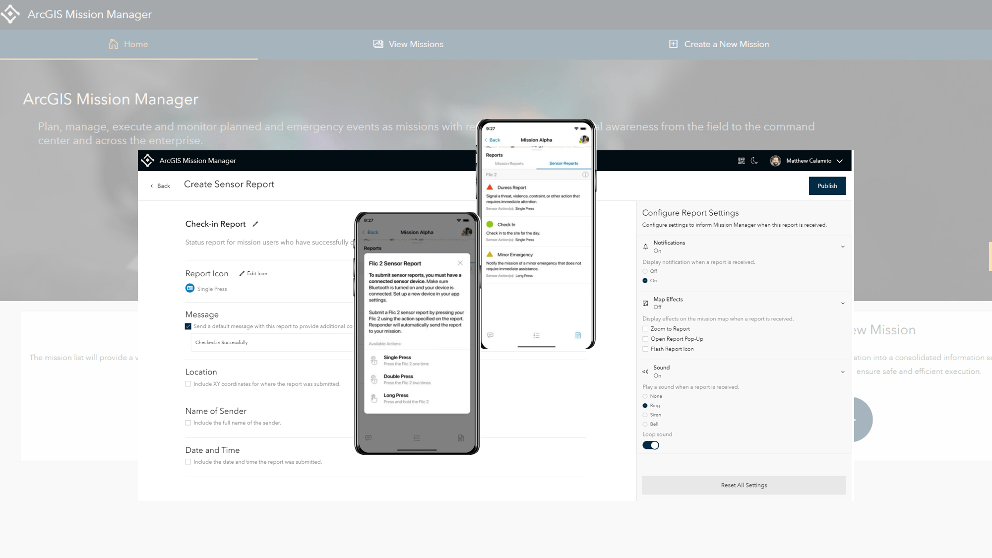 Unique map actions and notification responses Unique map actions and notification responses