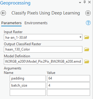 Classify Pixel Using Deep Learning tool