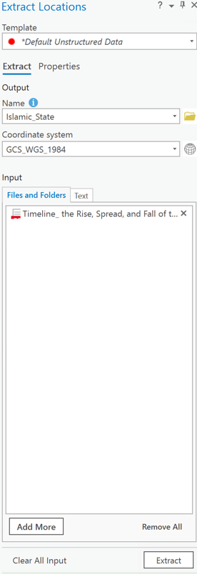 Extract Locations Pane with PDF of article Extract Locations Pane with PDF of article