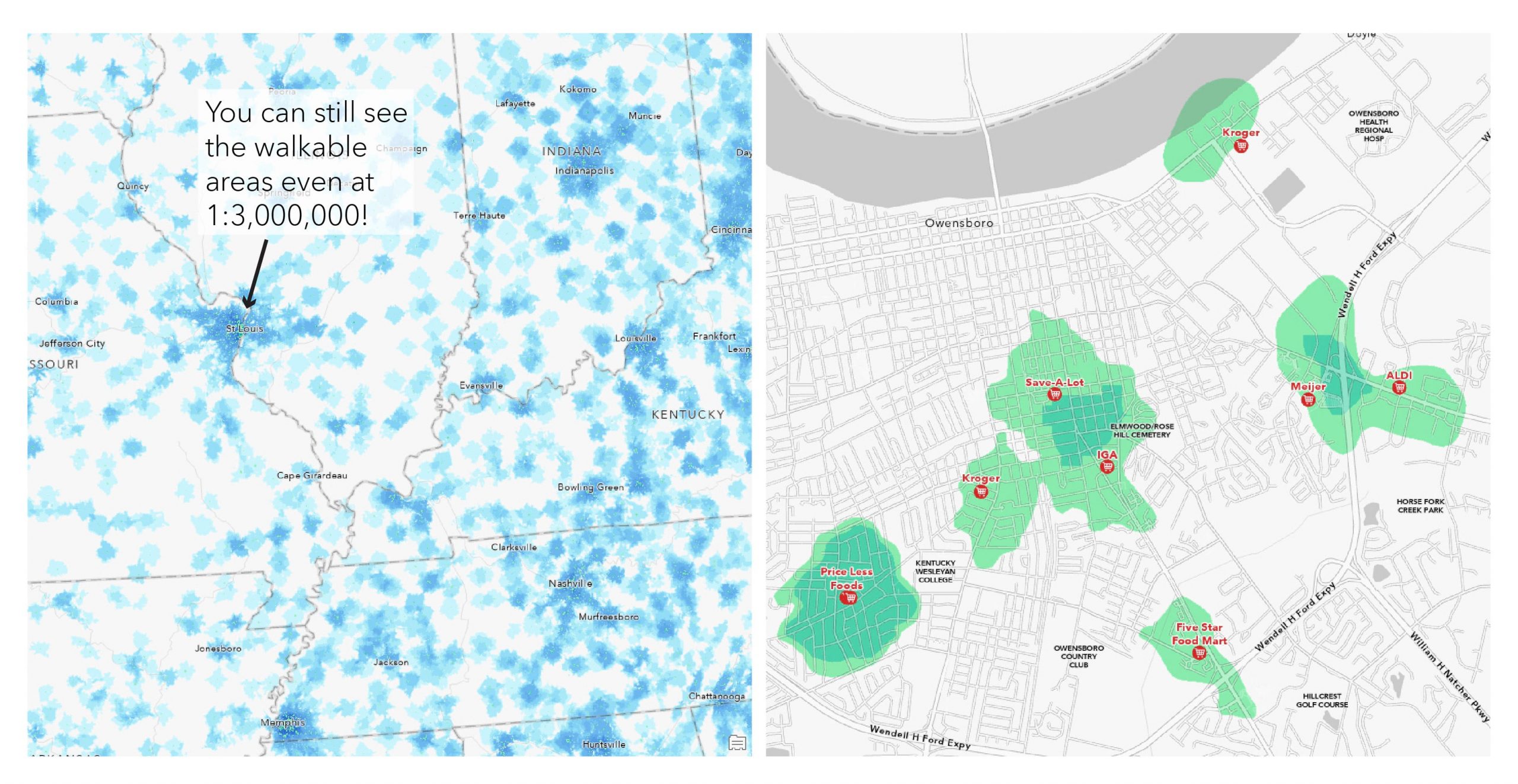 Image showing that the data had to be viewable at large and small scales. Image showing that the data had to be viewable at large and small scales.