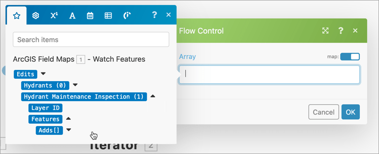 Iterator configuration