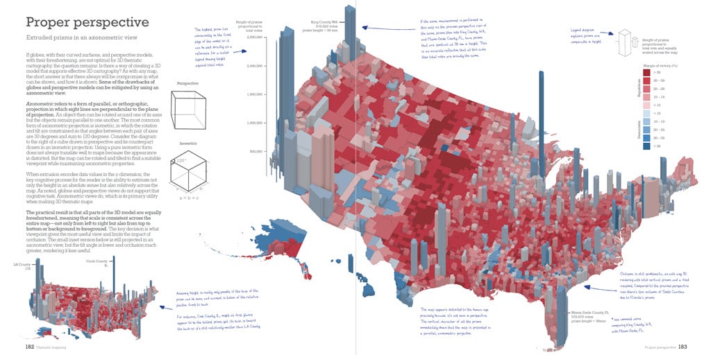 Election 2016 map in 3D