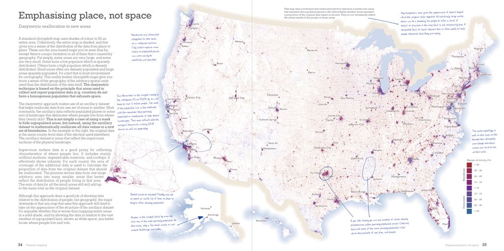 Election 2016 map as a dasymetric area reconfiguration