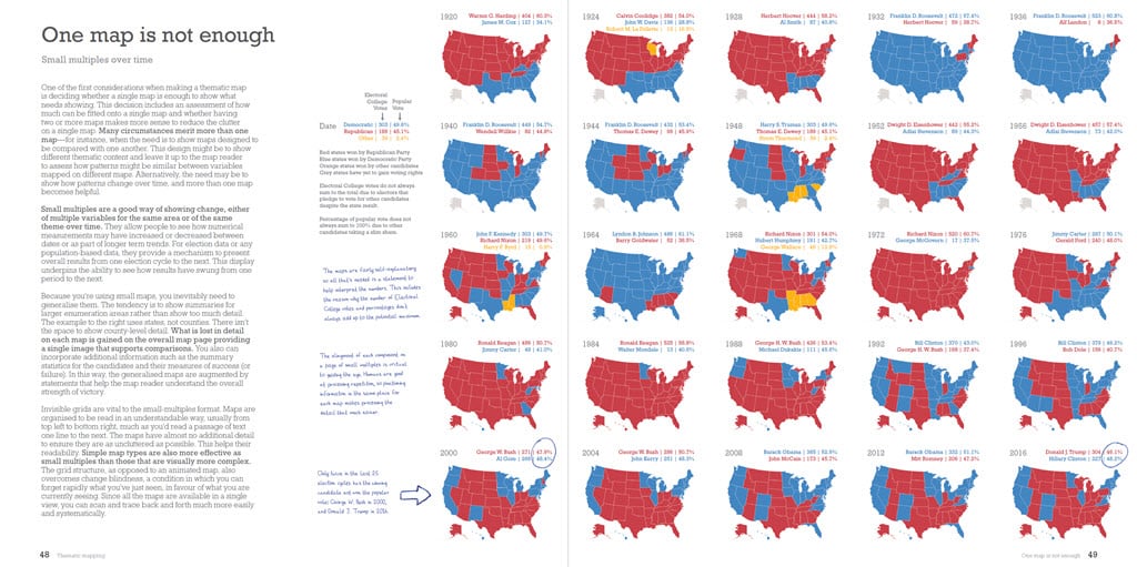 History of US elections map as small multiples History of US elections map as small multiples