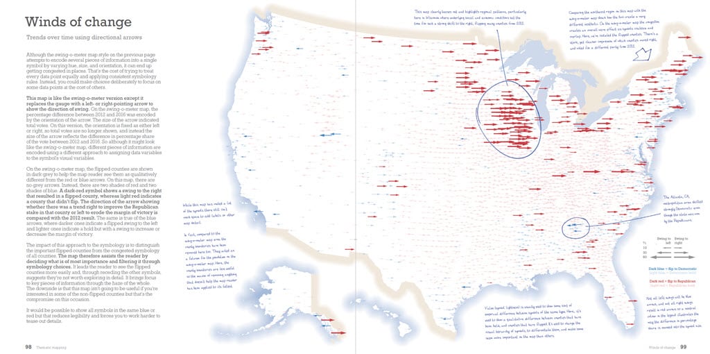 Election 2016 map showing vote swing from 2012 Election 2016 map showing vote swing from 2012
