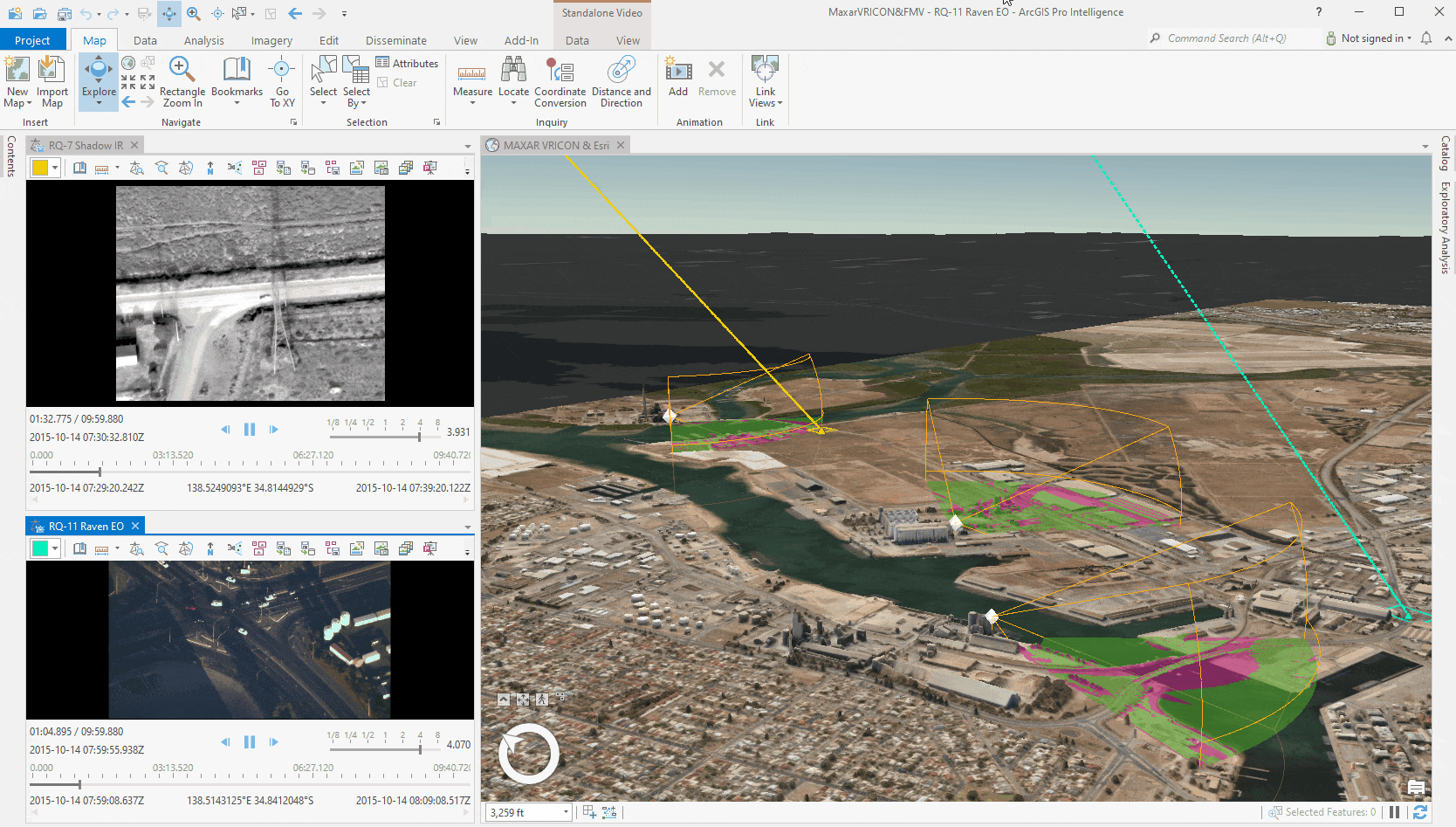 Demonstrating MAXAR's 3D data & Motion Imagery in ArcGIS Pro Intelligence