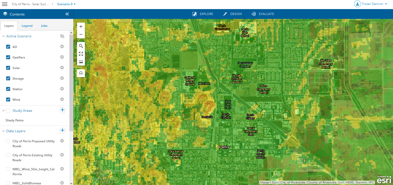 A Weighted Raster Overlay (WRO) for Perris