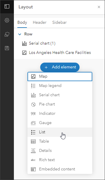 Adicionar elemento de lista Adicionar elemento de lista