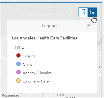 Legend - ArcGIS Dashboards