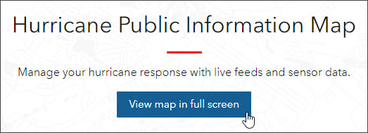 Open Hurricane Public Information Map Open Hurricane Public Information Map