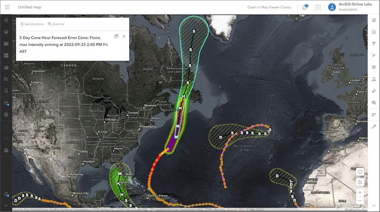 Hurricane map Hurricane map