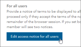 Edit access notice