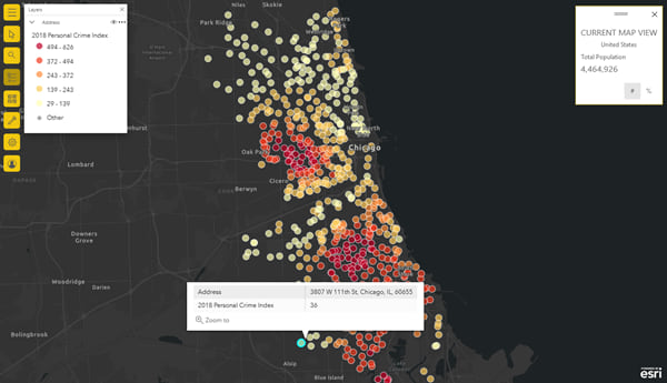 Updated map tools in ArcGIS for Power BI