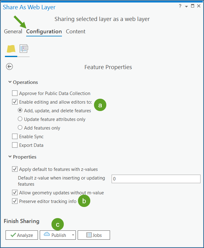 Configure layer