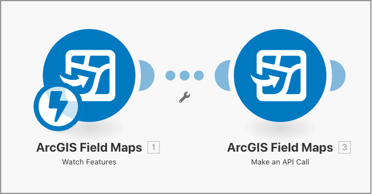 ArcGIS Field Maps Integromat app modules ArcGIS Field Maps Integromat app modules