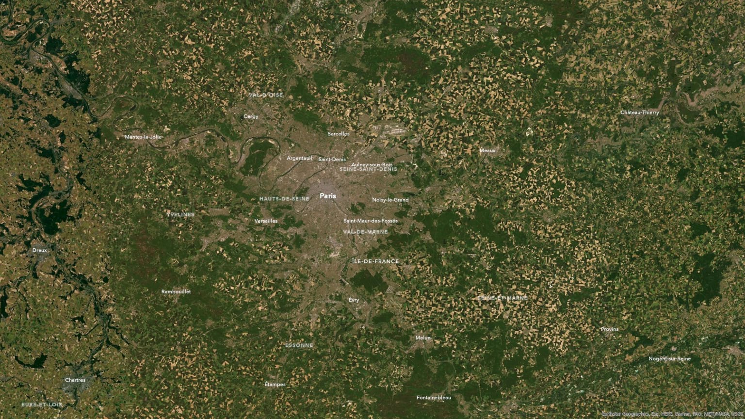 The plains of metro Paris. The plains of metro Paris.